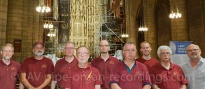 Part of the installation team from Dobson Pipe Organ Builders at Saint Thomas Church Fifth Avenue